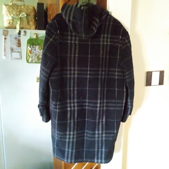 Men's Burberry Nova Check Duffle Coat Size 48 - Picture 2 of 7